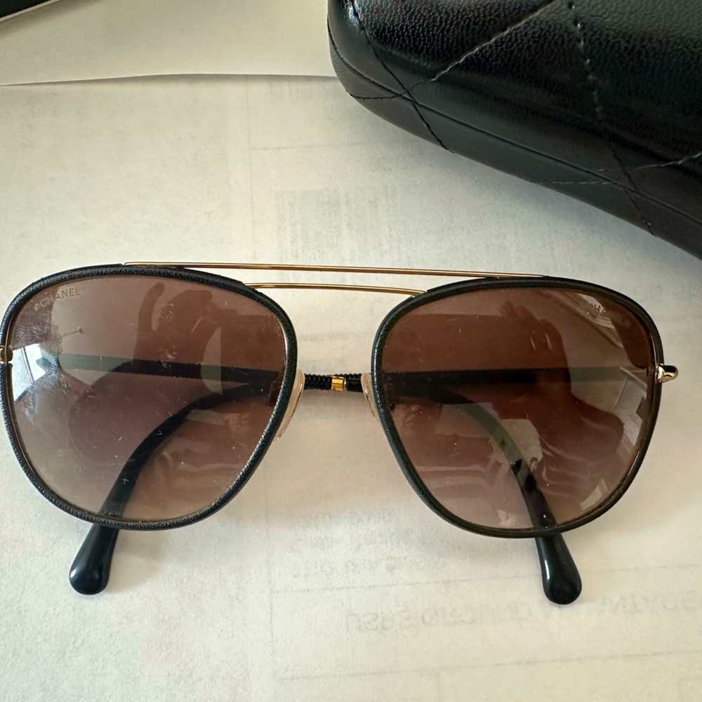 Chanel brown lens sunglasses